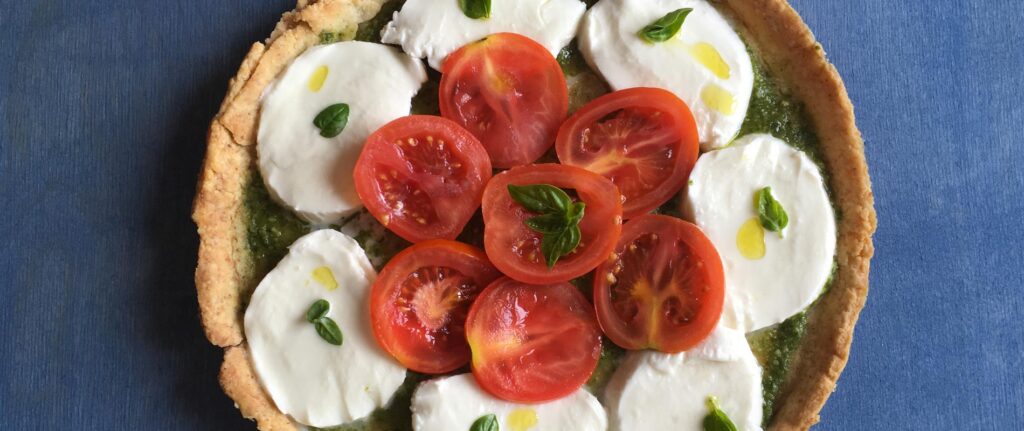Crostata salata tricolore