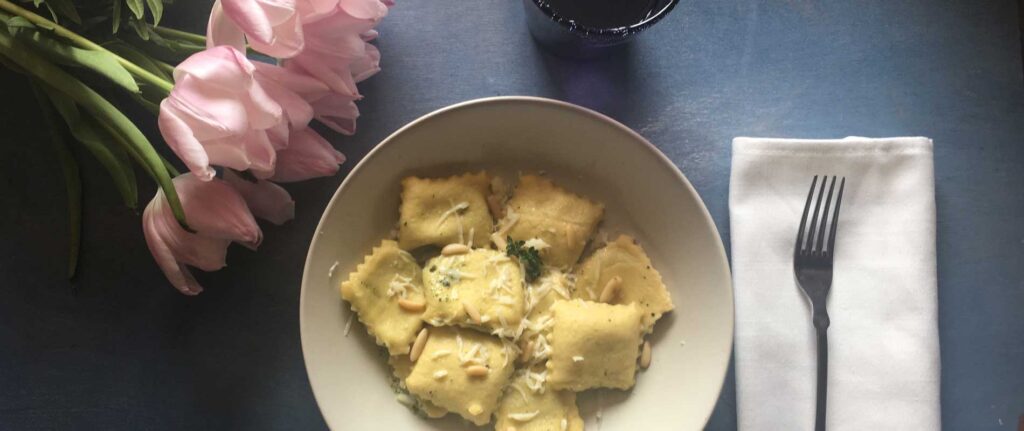Ravioli Mascarpone e Ortica
