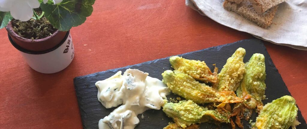 Fiori di zucca al Gorgonzola