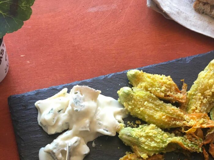 Fiori di zucca al Gorgonzola
