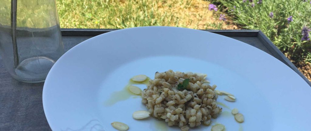 Orzotto menta e lime