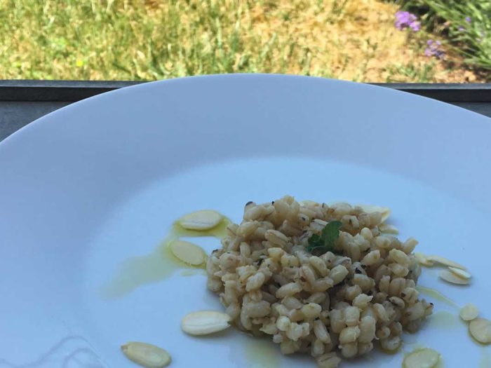 Orzotto menta e lime
